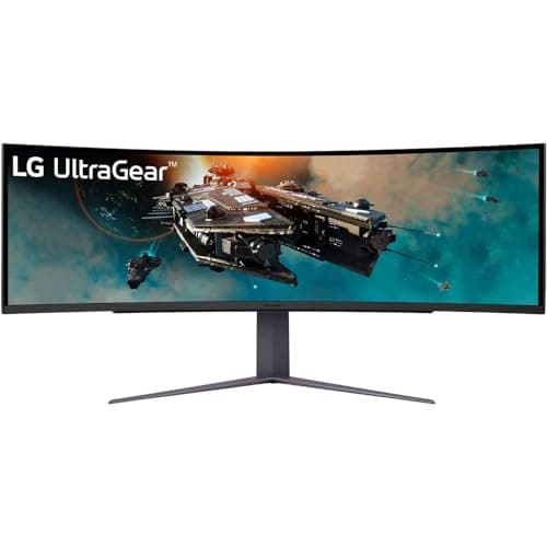 LG 49GR85DC-B 49 inch Curved Ultragear DQHD 1ms 240Hz Monitor, VESA DisplayHDR 1000 Bundle with 2 YR CPS Enhanced Protection Pack