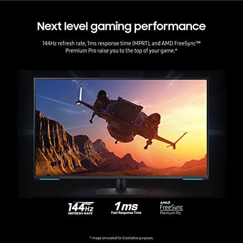 SAMSUNG 43" Odyssey Neo G7 Series 4K UHD Smart Gaming Monitor, 144Hz, 1ms, VESA Display HDR600, Quantum Matrix Technology, AMD FreeSync Premium Pro, LS43CG702NNXZA, Black