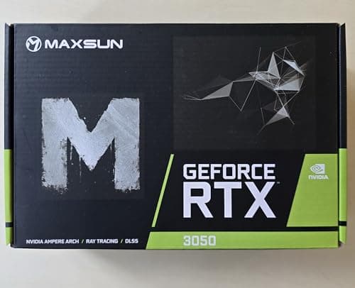 maxsun GeForce RTX 3050 6GB Graphics Cards GDDR6 Video Graphics Card GPU for Gaming PC Mini Small Form Factor SSF Slim Low Profile Design PCI Express 4.0, HDMI 2.1, DisplayPort 1.4a