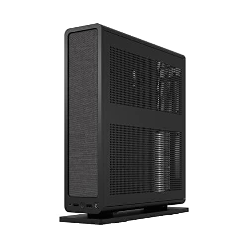 Fractal Design Ridge Black - PCIe 4.0 Riser Card Included - 2X 140mm PWM Aspect Fans Included - Type C USB - m-ITX PC Gaming Case
