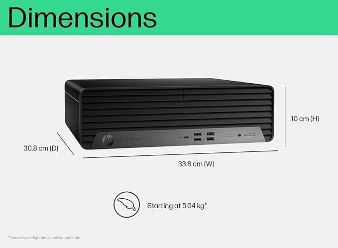 HP Elite SFF 600 G9 Desktop, Intel Core i9-12900K (16 Cores, Up to 5.2GHz), 16GB DDR5 RAM, 1TB SSD, Compact & Quiet, High Performance, Wi-Fi, Type-C, Bluetooth, DisplayPorts, HDMI, Windows 11 Pro