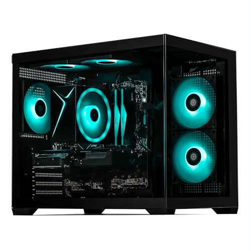 Sirius AI Gaming Desktop - Intel i5 14400F up to 4.7GHz, RTX 5060 GDDR7, 32GB DDR5 RGB 6000MHz, 1TB NVMe Gen4 SSD, Intel B760 Motherboard, 650W Gold PSU, Win 11 Home VR Ready