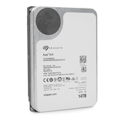 Seagate Exos X14 ST14000NM0408 14TB 7.2K RPM CMR SATA 6Gb/s 512e 3.5in Hard Drive (Renewed)
