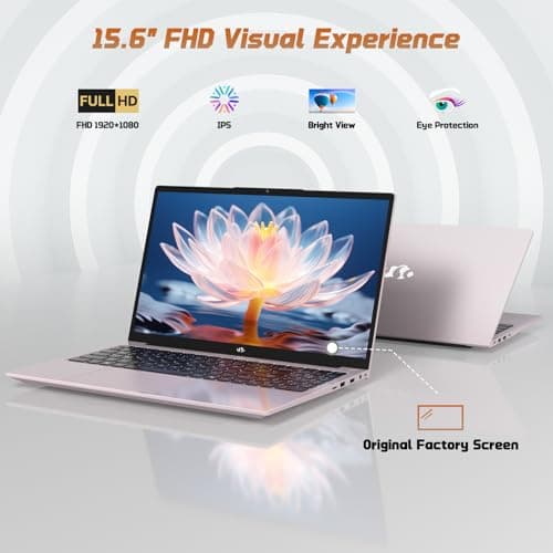 15.6" FHD IPS Student-Laptop Computer - 8GB RAM 256GB SSD, 4 Cores 13th Gen Intel N150(Beat to i3-1115G4, Up to 3.6GHz), 65W GaN Type-C, Fingerprint, Backlit Keyboard, Wi-Fi 6, BT5.2, Numpad