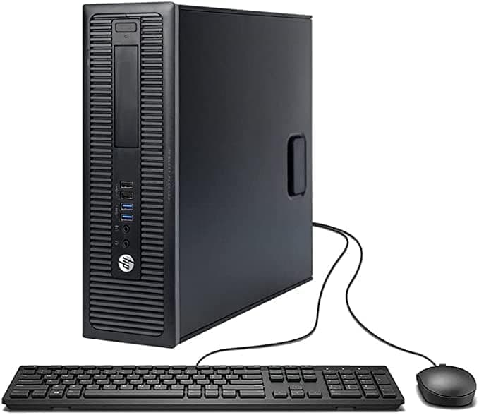 HP Prodesk 600 G2 SFF Desktop PC W11, SFF Computer w/ 24in LCD Monitor, i5-6500 Processor, 16GB RAM, 1TB SSD, RGB Speaker, DP Cable (Renewed)