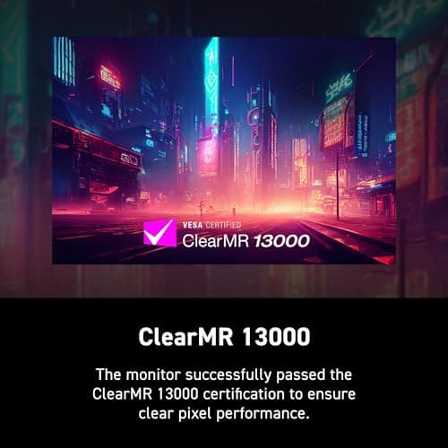 msi MAG 273QP QD-OLED X24 27-inch 2560 x 1440 (QHD) Gaming Monitor, 240Hz, Adaptive-Synch, HDMI, DisplayPort, VESA Mountable, Tilt, Height Adjustable, Speaker, 0.03ms, Black