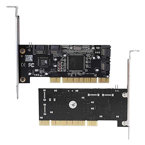 EBTOOLS PCI to 4 Port SATA RAID Card, 1.5Gbps Sil3114 Computer Internal Chipset RAID Controller Card, Support for 98SE/Me/2000/XP/NT 64 bit/Vista/Linux/Netware OS