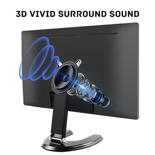 Prechen 24 Inch Touchscreen Monitor, IPS FHD 1080P Touch PC Display with HDMI & VGA & USB, 75Hz, VESA, Built-in Speakers, Computer Touch Screen for Gaming & Business