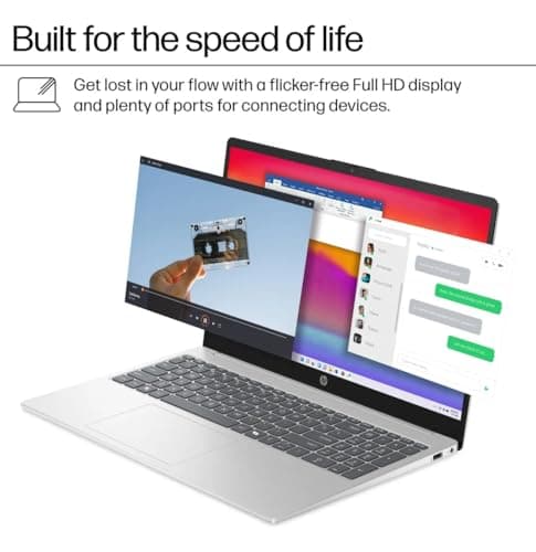 HP Flagship 15.6 Touchscreen Laptop Computer - w/MS Office Lifetime • Intel 13th Gen Core i3 (Up to 4.5GHz) • HD Touch Display • for Business & Student • AI Copilot • Win 11 Pro (32GB RAM | 1TB SSD)
