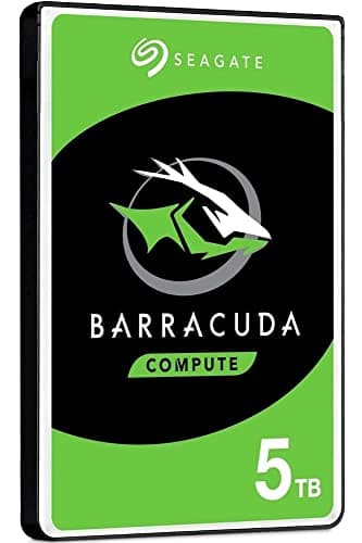 Seagate BarraCuda 5TB Internal Hard Drive HDD – 2.5 Inch SATA 6Gb/s 5400 RPM 128MB Cache for Computer Desktop PC (ST5000LM000)