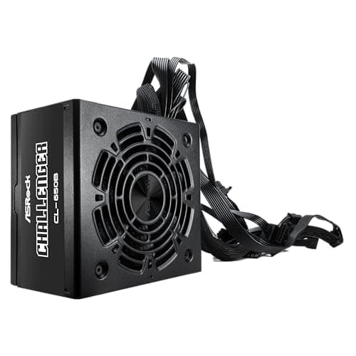 ASRock Challenger Power Supply 650W ATX 2.52 120mm Golf Blade Fan 5 Years Warranty Taiwanese Capacitor CL-650B 80 Plus Bronze Certified Non-Modular