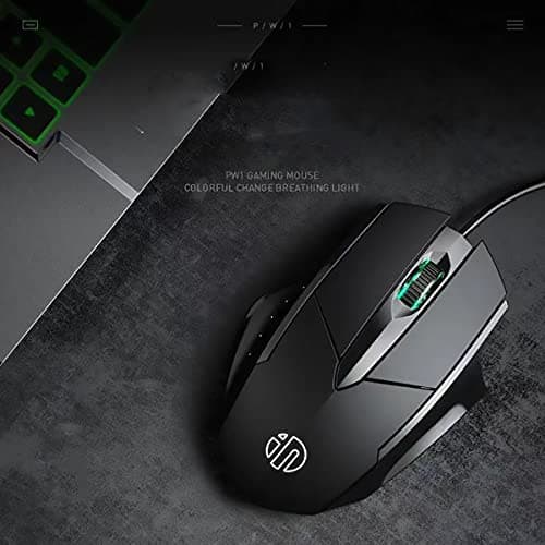 USB Computer Mouse Wired, Silent Click Corded Mouse 3-Button Wired Optical Mouse, Office and Home Mice, Ergonomic Shape for Windows Computers, Macs, iPad, PC and Laptops