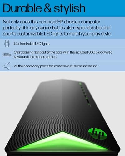 HP Pavilion Desktop Tower Computer, Intel 8-Core i7-11700F up to 4.9GHz, 32GB DDR4 RAM, 1TB PCIe SSD, GeForce GT 610 2GB, WiFi 6, Bluetooth, RJ-45, Type-C, HDMI, KB & Mouse, Windows 11 Pro, WE/PGPY