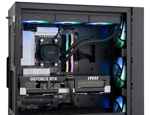 ADVANCED BATTLESTATIONS ABS Eurus Ruby Gaming PC - Windows 11 - AMD Ryzen 7 9800X3D - GeForce RTX 5090 - DLSS 4 - AI-Powered Performance - 32GB DDR5 6400MHz - 2TB M.2 NVMe SSD - ER9800X3D50903