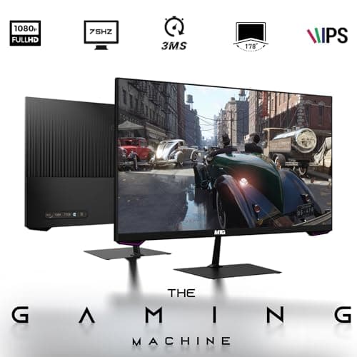 HP G3 Gaming Desktop PC, Intel Core i7 6th Gen, RX 550 Graphics, 16GB RAM, 480GB SSD | 2TB HDD, MTG New 27 Inch Dual Monitor, RGB Keyboard Mouse, RGB Headphone, Webcam, Windows 11 Pro (Renewed)