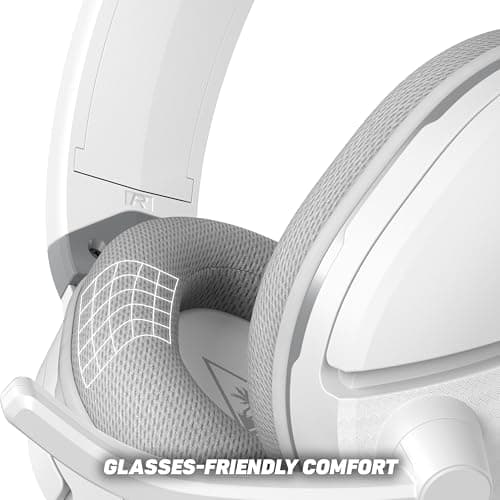 Turtle Beach Recon 200 Gen 2 Powered Gaming Headset - Xbox Series X, Xbox Series S & Xbox One, PS5, PS4, Mobile & PC with 3.5mm - Bass Boost, Memory Foam, White