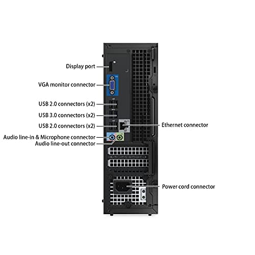 DELL Optiplex 3020 SFF Desktop PC - Intel Core i5-4570 3.2GHz 8GB 500GB DVDRW Windows 10 Professional (Renewed)']