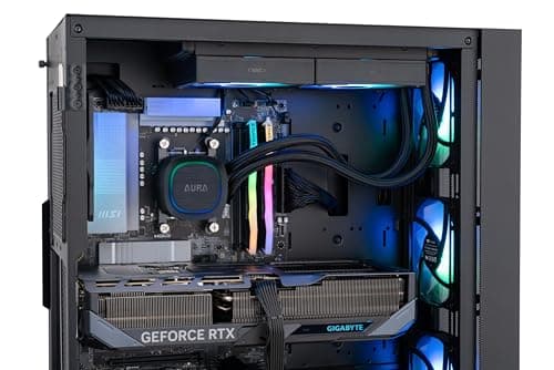 ADVANCED BATTLESTATIONS ABS Eurus Ruby Gaming PC - Windows 11 - AMD Ryzen 7 9800X3D - GeForce RTX 5070 Ti - DLSS 4 - AI-Powered Performance - 32GB DDR5 6400MHz - 2TB M.2 NVMe SSD - ER9800X3D5070TI4