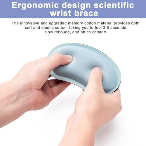 Hoewina Keyboard Wrist Rest,Ergonomic Wrist Rest,Superfine Fabric and Gel Memory Foam Wrist Pad for Computer Keyboard for Easy Typing & Pain Relief, Suitable for Office, Family, Outdoor, Black