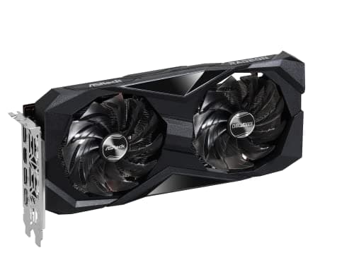 ASRock AMD Radeon RX 7600 Challenger 8GB OC GDDR6 DisplayPort HDMI 0dB Silent Cooling Graphics Card 128-bit 7680 x 4320 18 Gbps Graphics Card