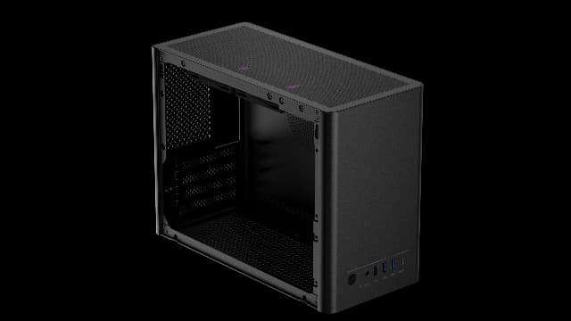 Micro ATX Case with Fans, 2PCS 90mm RGB Fans Pre-Installed,14.6L 0.8mm Thickness SPCC MATX PC Case Mini ITX PC Case with Type C USB3.0, Supports 135mm CPU Cooler, 310mm GPU and Standard ATX PSU Black