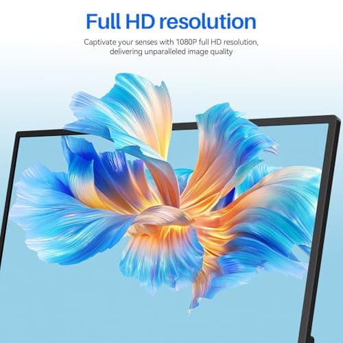 14 Inch Touchscreen Portable Monitor 1200P Slim and Lightweight Bezel less FHD IPS HDR Gaming Monitor, Laptop Travel Sub-Monitor with Built-in Speakers and VESA for Laptop Mac PC Xbox PS4/5 Switch