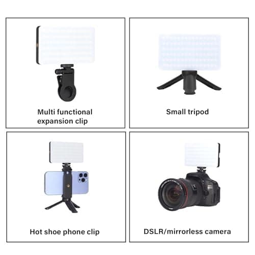 Rechargeable LED Fill Light Portable Pocket Designs Video Light Camera Light For Cell Phones Laptops Makeup Videos