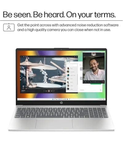 HP 2025 15.6" Touchscreen Laptop - w/Office Lifetime & Win 11 Pro&External DVD Drive, Intel i3 1315U(Up to 4.5GHz), Wi-Fi 6, Copilot AI, HD Touch Display, Long Battery Life, 64GB RAM, 2TB SSD