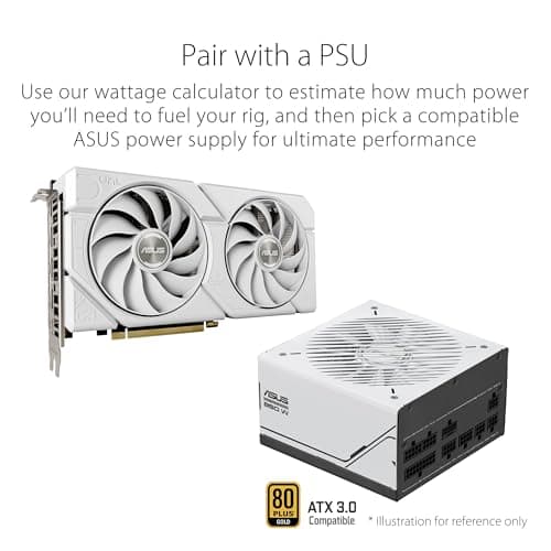 ASUS Dual GeForce RTX™ 4060 EVO White OC Edition 8GB GDDR6 (PCIe 4.0, 8GB GDDR6, DLSS 3, HDMI 2.1a, DisplayPort 1.4a, Axial-tech Fan Design, 0dB Technology, Dual BIOS, Auto-Extreme Tech)