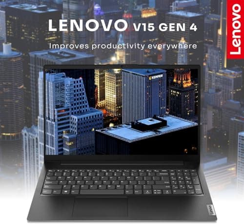 Lenovo V15 Gen 4 Business Laptop, 15.6" FHD Screen, AMD Ryzen 5 5500U, 24GB RAM, 1TB SSD, Webcam, HDMI, Wi-Fi, Windows 11 Pro, Black