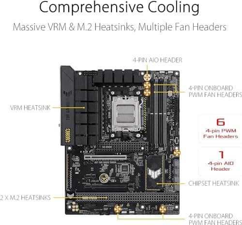 MICRO CENTER AMD Ryzen 7 7700X Desktop CPU Processorwith ASUS TUF Gaming B650-PLUS WiFi DDR5 PCIe 5.0 ATX Gaming Motherboard