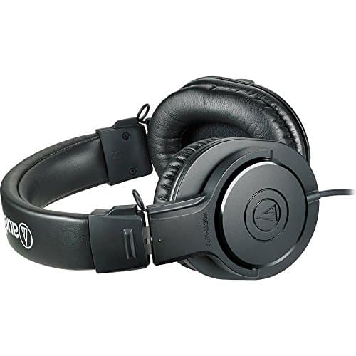 Audio-Technica ATH-M20x Professional Studio Monitor Headphones, Black (AUD ATHM20X)