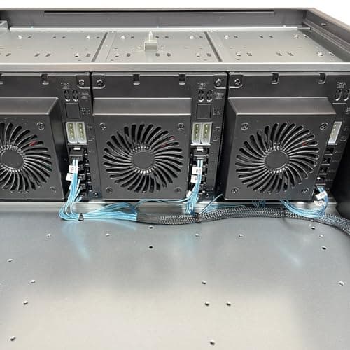 ZhenLoong full tower NAS computer case ITX MATX ATX EATX 15 bay hot swap server GPU Graphic workstation chassis, Black, Loong1