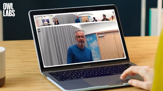 Owl Labs Meeting Owl 3 - 360° 1080p HD Conference Room Camera, AI-Driven Speaker-Tracking, 18-Foot Mic Pickup - Certified for Microsoft Teams - Works with Zoom, Google Meet - Plug & Play Setup
