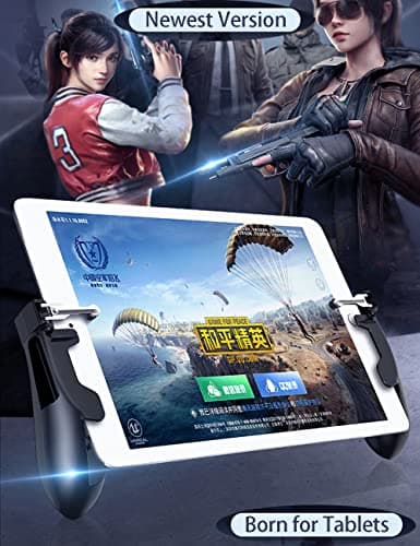 Game Controller for iPad PUBG Mobile Game Controller Cellphone Trigger Switches for PUBG/Knives Out Gaming Controller Shooter L1R1 Trigger Fire Button Aim Key Gamepad for Tablet/Android/iOS/iPhone