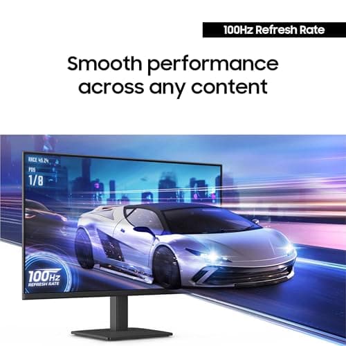 SAMSUNG 24" (S30GD) Essential Monitor with IPS Panel and Tilt Only Stand, 100Hz Refresh Rate, Ergonomic Design, Advanced Eye Care, Game Mode, LS24D304GANXZA