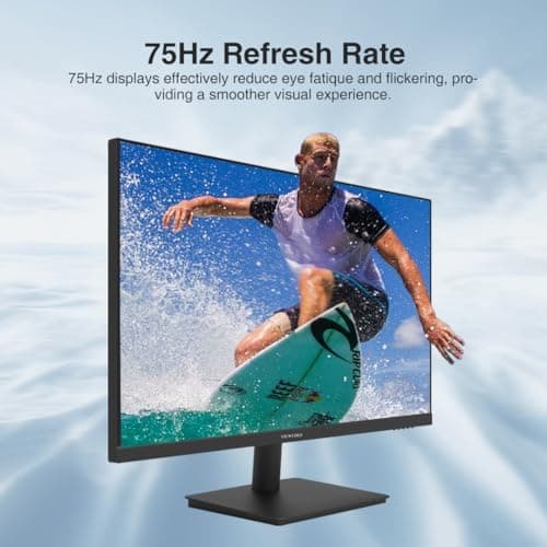 27 inch Monitor 2560 x 1440p 75hz IPS Computer Monitor QHD with HDMI, DP and Wall Mountable | Eye Protection 2K Monitor for Working and Gaming