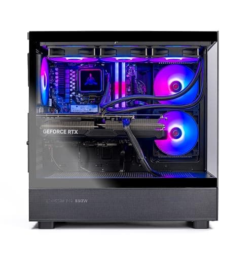 Skytech Gaming Azure 3 Desktop PC, Ryzen 7 9700X 3.8 GHz (5.5GHz Turbo), NVIDIA RTX 5060 Ti 16GB, 2TB Gen4 NVMe SSD, 32GB DDR5 RAM 5200 RGB, 850W Gold ATX 3 PSU, 360mm ARGB AIO, Wi-Fi, Win 11
