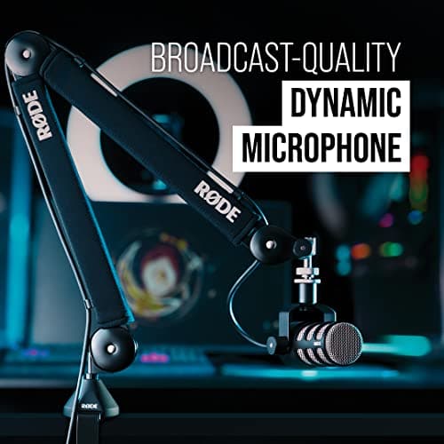 Rode PodMic Cardioid Dynamic Broadcast Microphone, Black