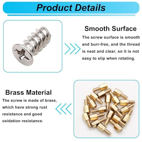 502PCS Computer Screws Assortment Kit, Motherboard Standoffs Screws PC Screws for PC Fan, PC Case, HDD Hard Drive, Laptop, SSD, CD-ROM, Used for DIY Installation & Repair of Computer Parts