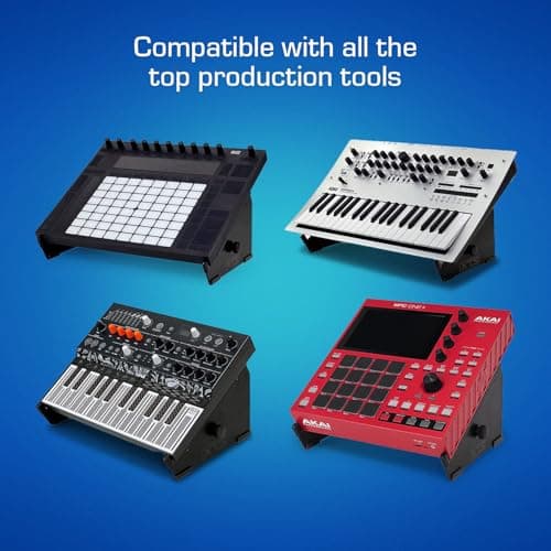 XTS Desktop Stand, Large 10.6" - 18.5" Size For Sampler/Synth/MIDI Controller/Drum Machine, Fits Akai MPC Live 2 / Ableton Push 3 / Native Instruments Maschine and more, by Analog Cases
