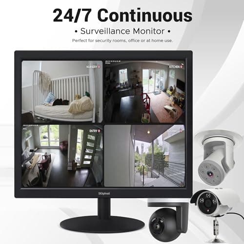 17" Monitor Square Monitor 1280 X 1024 with 45% sRGB Color Correction and 5:4 Aspect Ratio, 75 Hz, VESA Mountable, VGA, HDMI, TN Panel