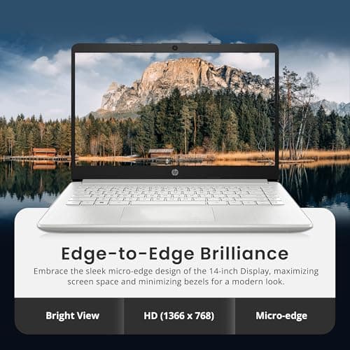 HP Flagship 14" Laptop with 1 Year Office 365 | 16GB RAM | 1.28TB Storage(128GB EMMC & 160GB Docking Station & 1TB Cloud Storage) | Intel 4-Core Processor | Webcam| Silver | Windows 11