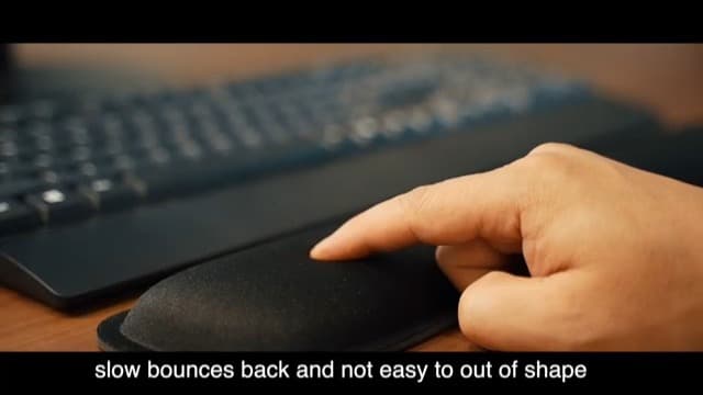 Yolanda Keyboard Wrist Rest Memory Foam, Easy Typing Pain Relief, Keyboard Mouse Pad Set for Computer, Laptop, Home & Office