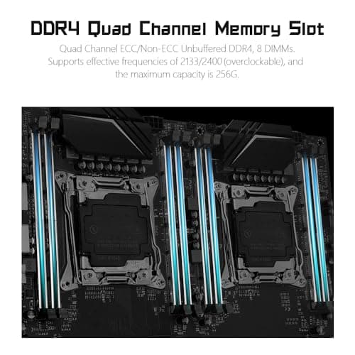 MACHINIST X99 Dual CPU Motherboard, Intel (5th/6th Gen) LGA 2011-V3 Computer Server Motherboards (E-ATX, PCIe 3.0, DDR4, Dual LAN, M.2, SATA 6Gb/s) for Intel Core i7, XEON E5 V3/V4 Series X99-D8 (Red)