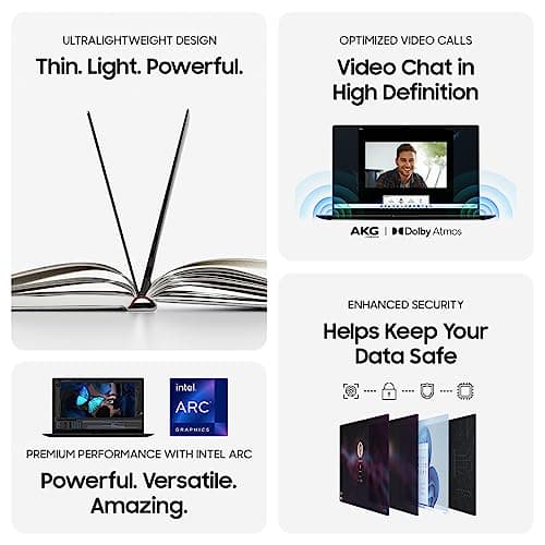 SAMSUNG 15.6” Galaxy Book2 Pro with Intel ARC Laptop Computer, i7 / 32GB / 1TB, 12th Gen Intel Core Processor, Evo Certified, Lightweight, 2022 Model, Graphite