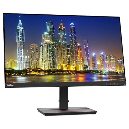 Lenovo ThinkVision S24e-20 23.8" Full HD WLED LCD Monitor 2-Pack Bundle with 250 Nit Brightness, FreeSync, 1920 x 1080, Vertical Alignment, HDMI-VGA, Raven Black