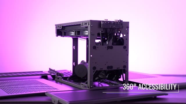 Cooler Master NR200P MAX V2 Mini-ITX PC Case, Top-Mount 280mm AIO, 357mm Vertical GPU Mount, V850W SFX Gold PSU, 90° 12VHPWR, 600W PCIe 5.1, Compatible RTX 5090, RX 7090 XT, Tempered Glass, DIY