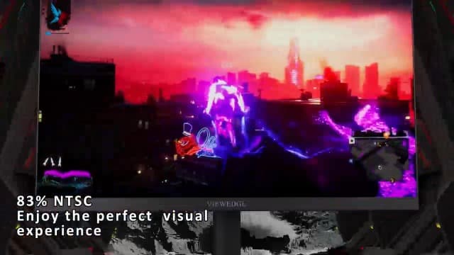 24 Inch Gaming Monitor with 165hz/144hz, IPS 1ms, FHD 1080p and HDR 10 | PC Computer Monitor with 105% sRGB, Bluelight Filter, 2 HDMI & 1 DP Port, Support Freesync and Wall Mounted