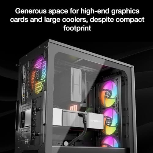 be quiet! Pure Base 501 LX Black Mid-Tower ATX Case | High Airflow | 4 Preinstalled Light Wings LX PWM Fans | ARGB Lighting with Controller and PWM hub | Optimized Air Pressure Case | BGW78